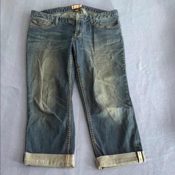 Banana Republic Blue Ankle Cropped Jeans - Picture 1 of 9